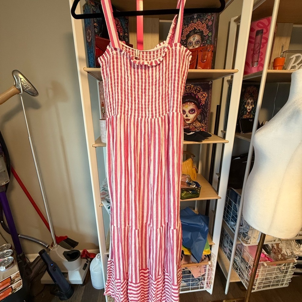 Raviya Pink and White Textured Dress NWT size small